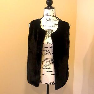 Black Fur vest